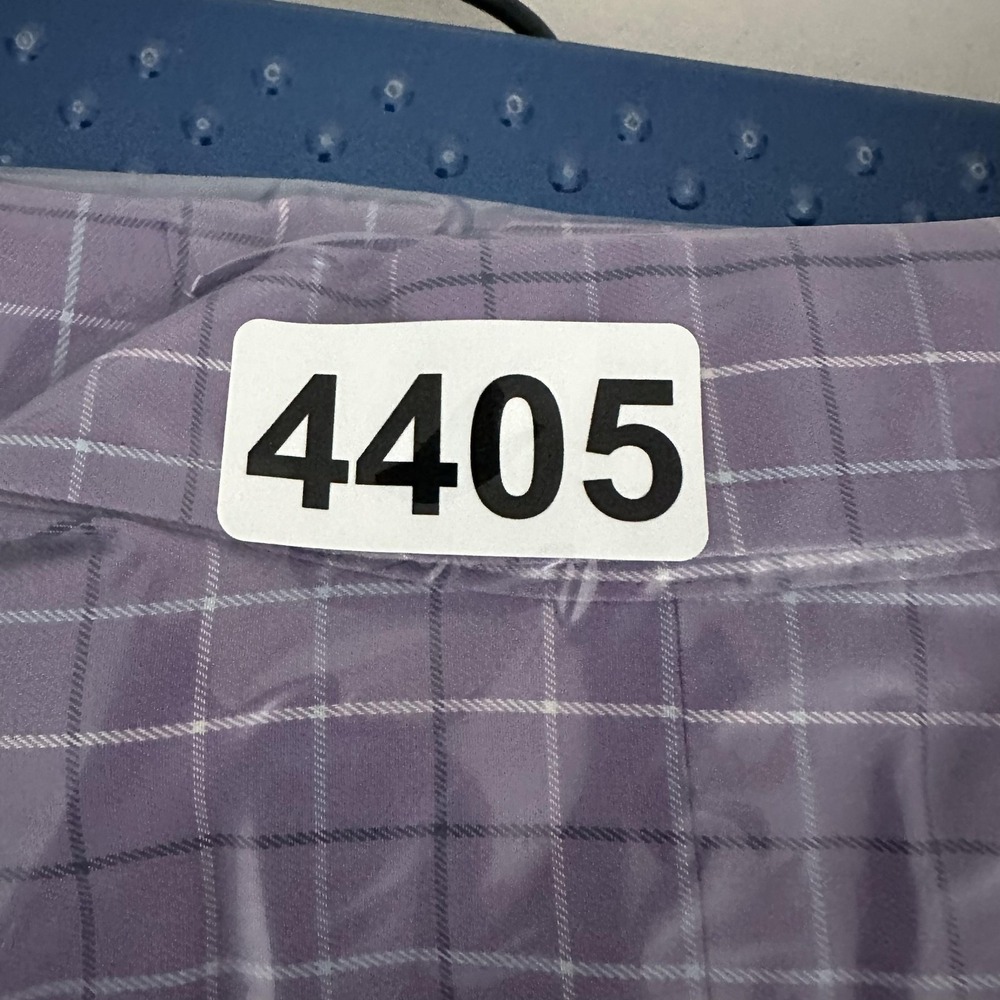 LL‎ Bean Shirt Mens LT Purple Check Long Sleeve Wrinkle Free Traditional Cotton - Picture 12 of 13